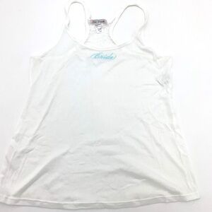 4/$25 Bride White Tank Top Lace Large NEW